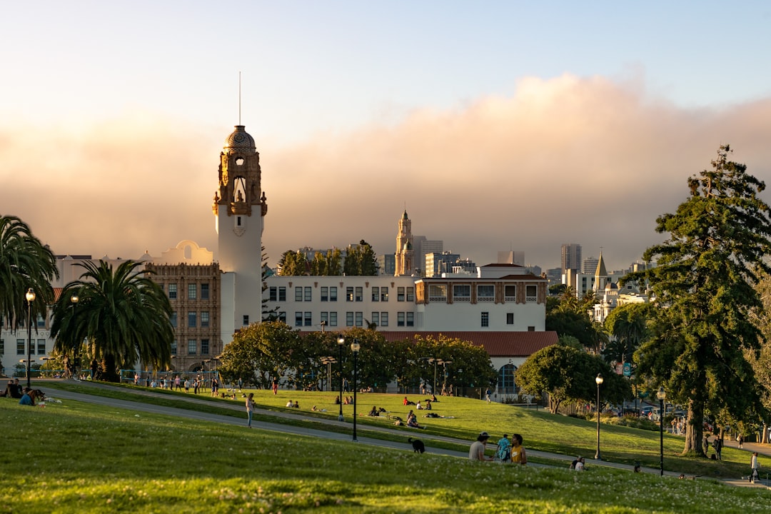 Dolores Park view from chauffeur service